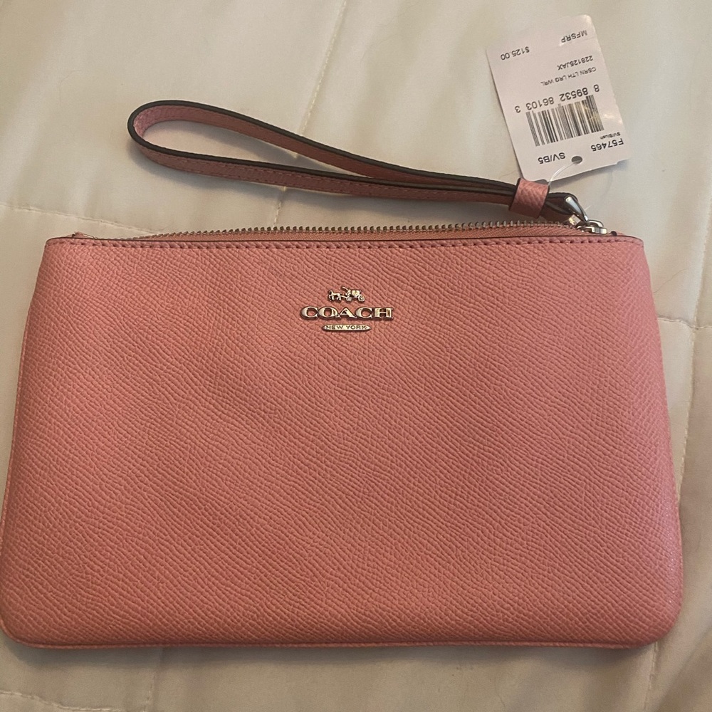 Coach pink wristlet